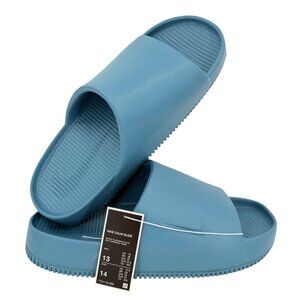 Nike Calm Slide Smokey Blue Slip-on Sandals Men's Size 13 Women's Size 14 NWOB